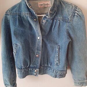 80’s Vintage Giorgio Morandi Denim Jacket. Stranger Things Natalia Dyer style